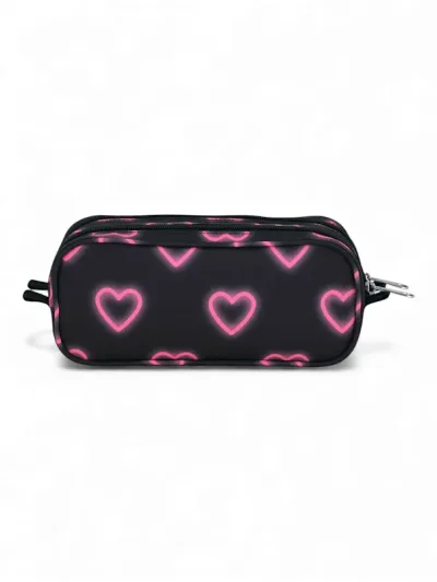 Cartuchera Jansport Happy Hearts JS00T49CGY6 COLOR NEGRO