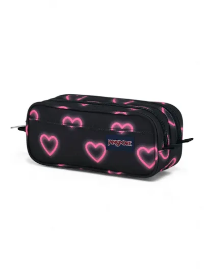 Cartuchera Jansport Happy Hearts JS00T49CGY6 COLOR NEGRO
