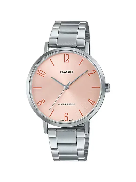 Reloj Casio para dama LTP-VT01D-4B2UDF COLOR PLATEADO
