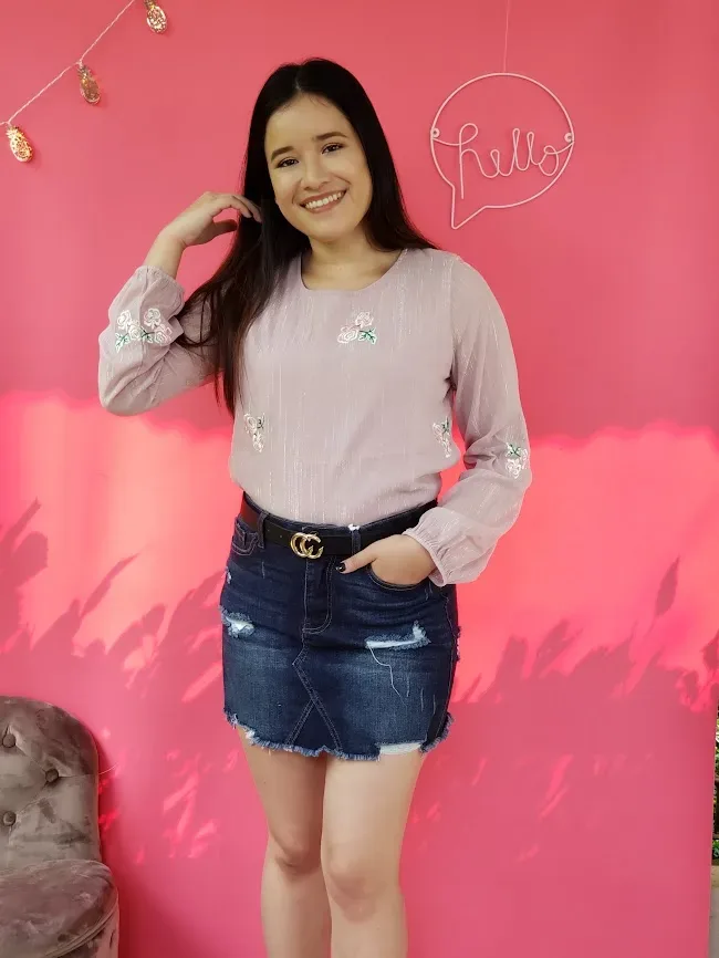 Blusa Allie Rose para dama color rosado