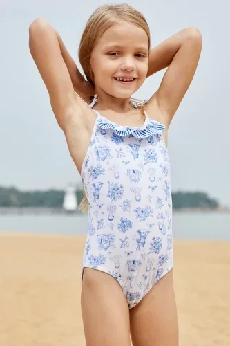 Vestido de baño de una pieza para niña
