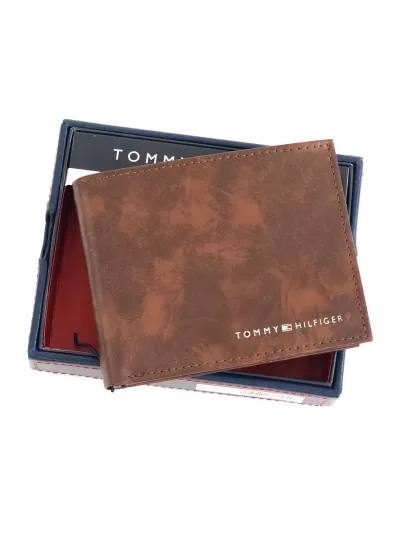 Billetera Tommy Hilfiger para caballero café