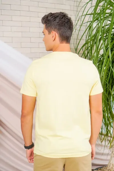 Camiseta Náutica para caballero color amarillo