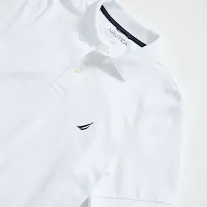 Camiseta Náutica Slim Fit (KR7211) para caballero color blanca