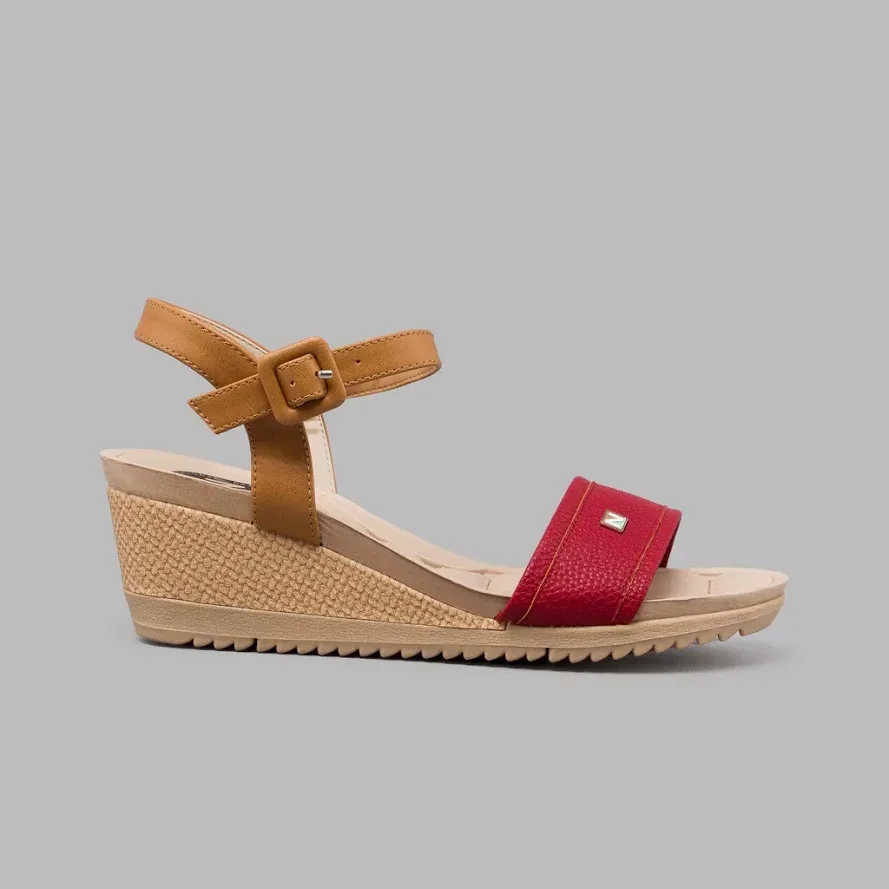 Sandalias Natural Celian Multi Red para Dama