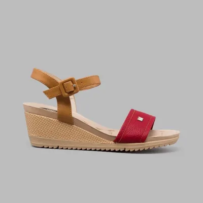 Sandalias Natural Celian Multi Red para Dama