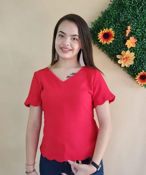 Blusa para dama color rojo