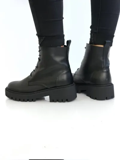 Botines Colombianos para Dama Militar Negro