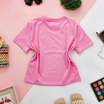 Camiseta Tommy Hilfiger colo rosado para dama
