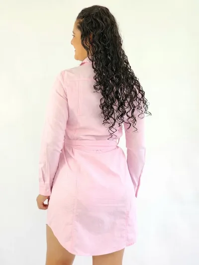 Vestido Cambridge Polo Club para dama color rosado