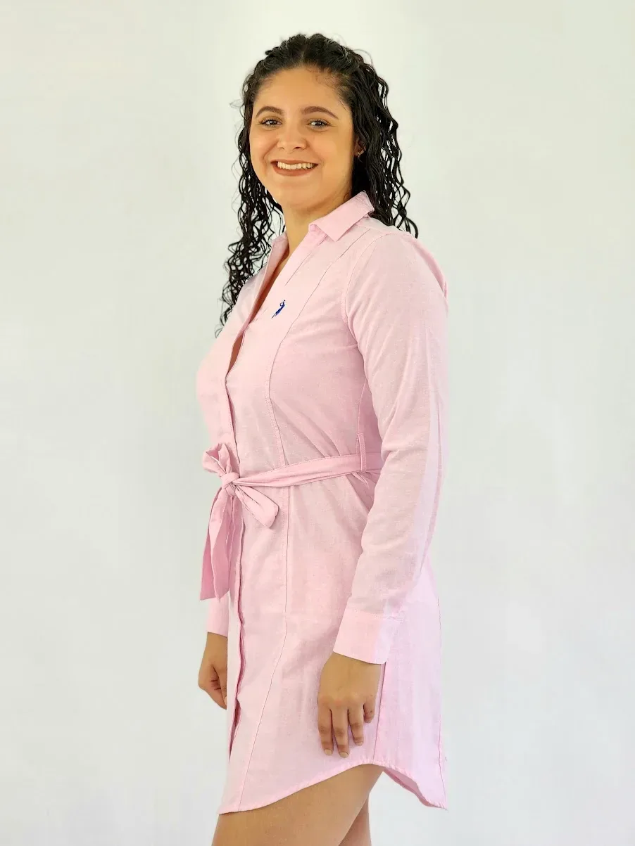 Vestido Cambridge Polo Club para dama color rosado