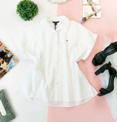 CamisaTommy Hilfiger para dama color blanco