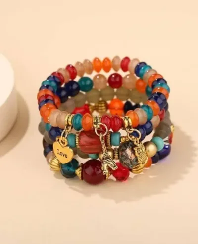 Pulsera de fantasía para dama multicolor