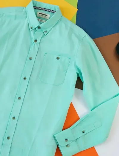 Camisa Hummer para caballero color verde menta