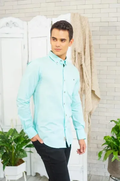 Camisa Hummer para caballero color verde menta