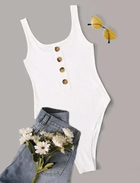 Body para dama color blanco