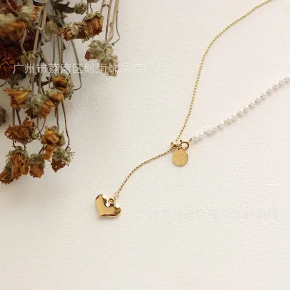 Collar de acero inoxidable para dama color dorado