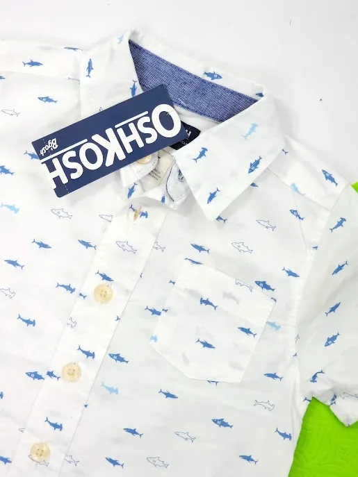 Camisa OshKosh para niño color blanco