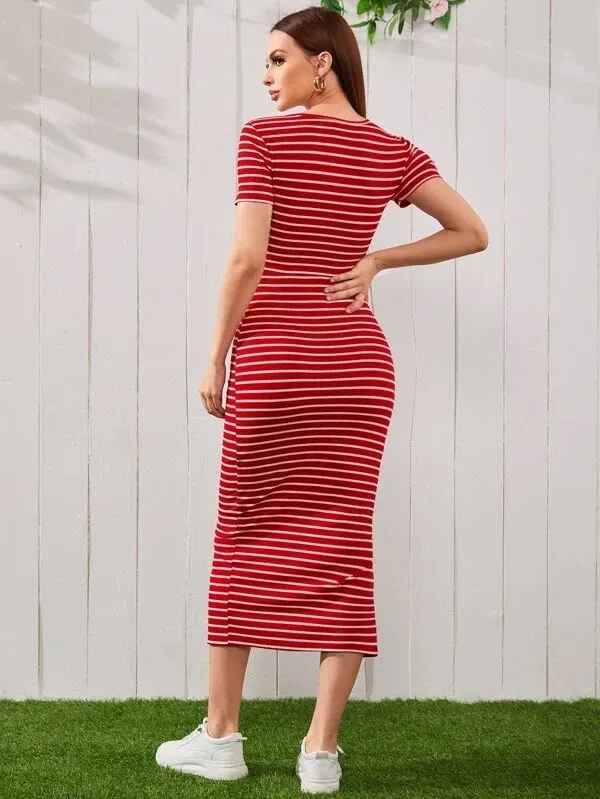 Vestido para dama diseño a rayas