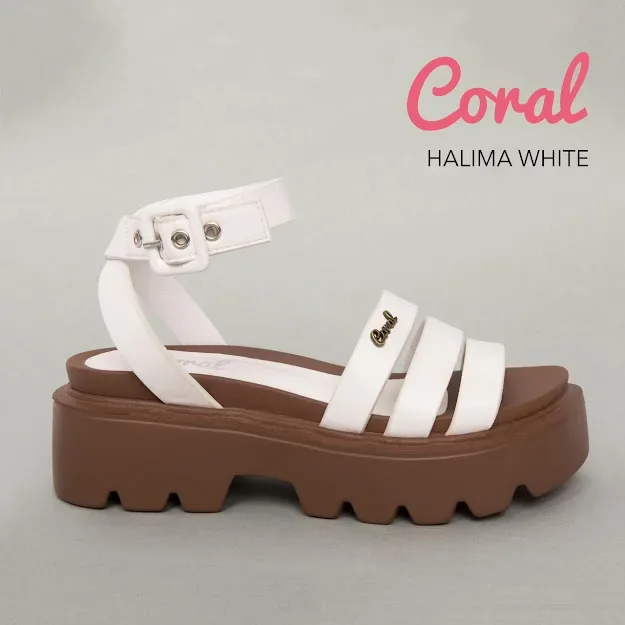 Sandalias Coral para dama color blancas HALIMA WHITE