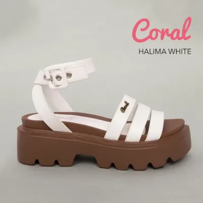 Sandalias Coral para dama color blancas HALIMA WHITE
