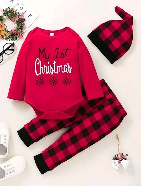 Pijama para bebé color rojo