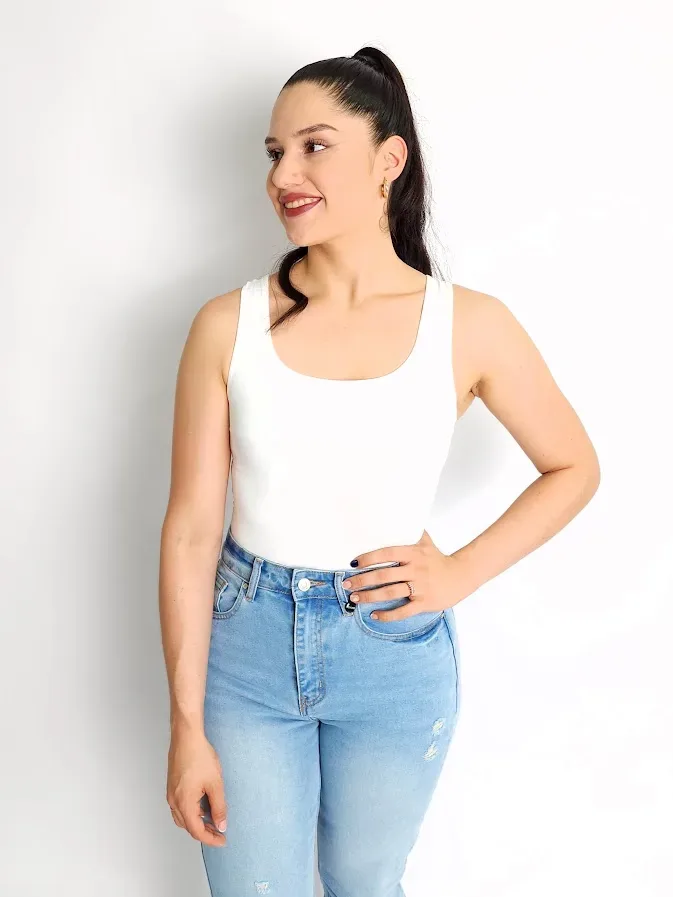 Body para dama color blanco