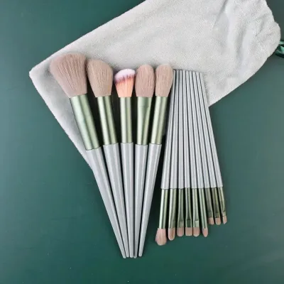 Set de brochas de maquillaje y estuche