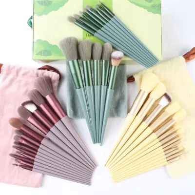 Set de brochas de maquillaje y estuche