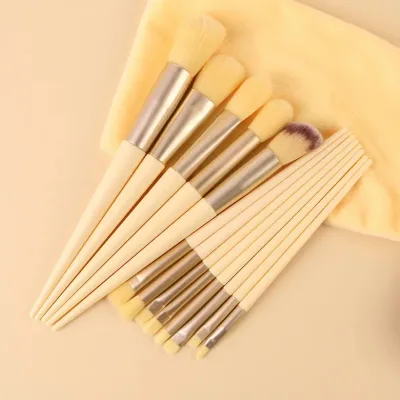 Set de brochas de maquillaje y estuche