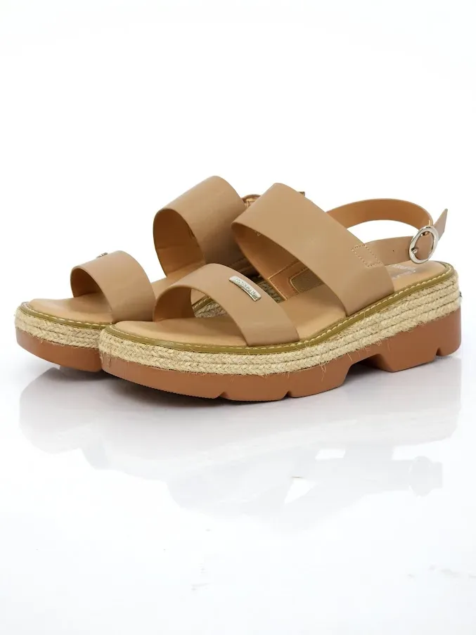 Sandalias Natural Taimi Sand pu para dama