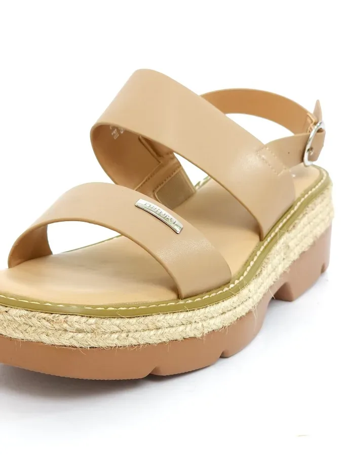 Sandalias Natural Taimi Sand pu para dama