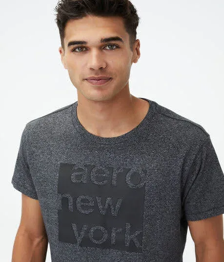 Camiseta  Aereopostal para caballero color gris oscuro