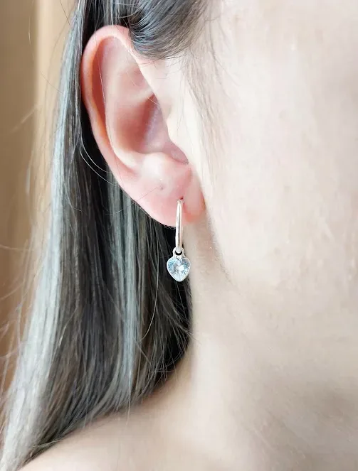 Aretes para dama plata 925 color plata