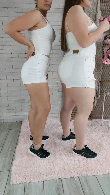 Short American Eagle para dama color blanco