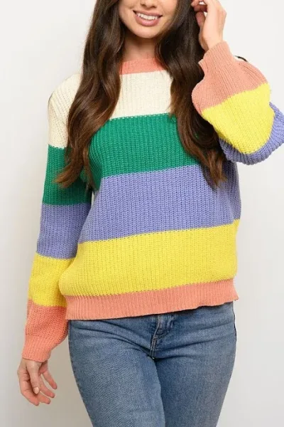 Suéter para dama multicolor