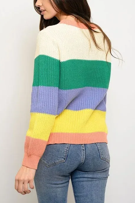 Suéter para dama multicolor