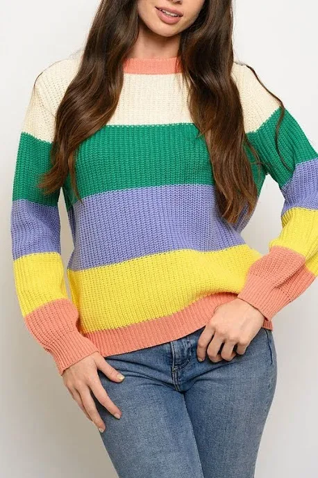 Suéter para dama multicolor