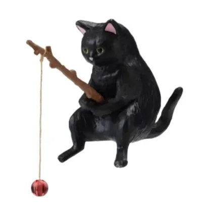 Decoración de gato negro