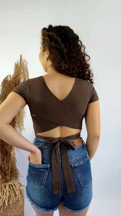 Blusa para dama color café