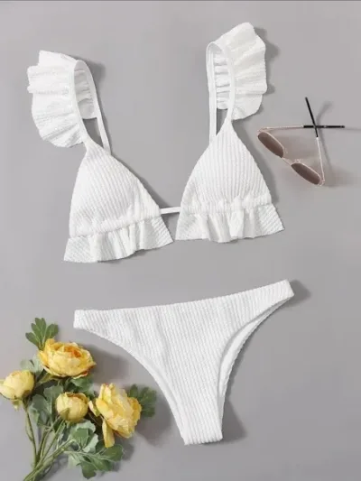 Vestido de baño para dama color blanco