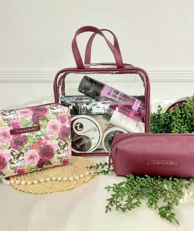 Cosmetiqueras o /y estuches de viaje,  3 unidades