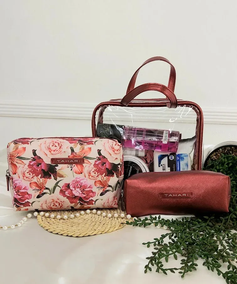 Cosmetiqueras o /y estuches de viaje,  3 unidades