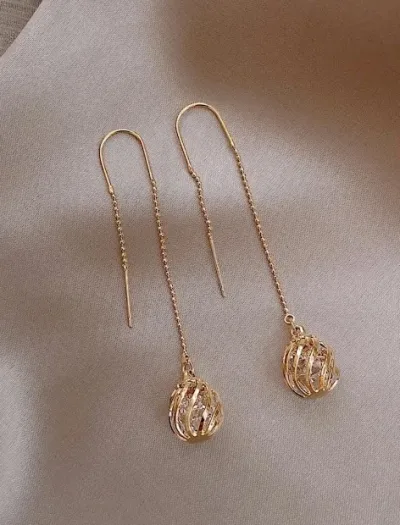 Aretes para dama color dorado
