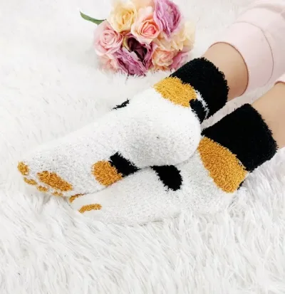 Par de medias para dama diseño de gato multicolor