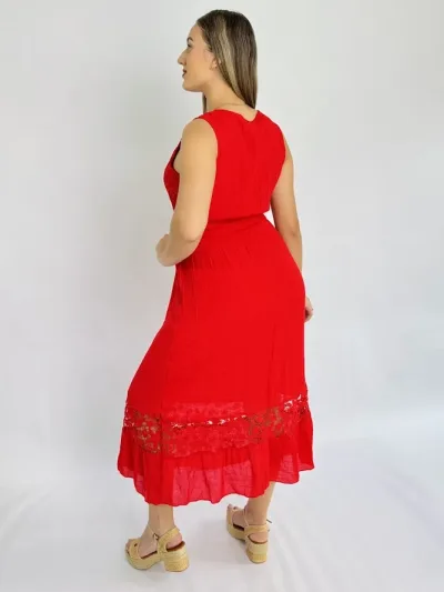 Vestido Color rojo  para Dama