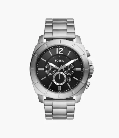 Reloj Fossil para caballero color plateado