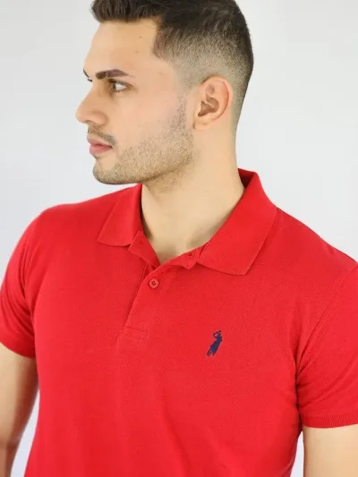 Camiseta Cambrige Polo Club para Caballero color rojo.