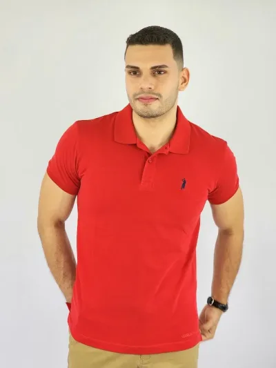 Camiseta Cambrige Polo Club para Caballero color rojo.