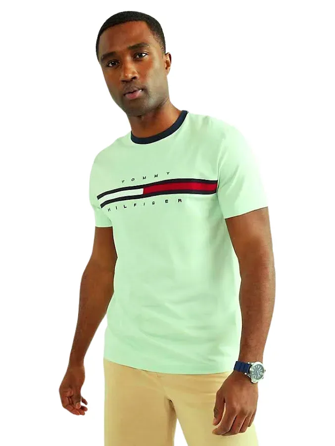 Camiseta Tommy Hilfiger para caballero color verde menta